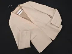 green label relaxing グリーンレーベルリラクシング ユナイテッドアローズ ノーカラー ジャケット size36/ベージュ ■◇ レディース