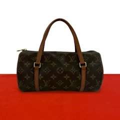 極 美品 LOUIS VUITTON ルイヴィトン ヴィンテージ パピヨン 26 モノグラム レザー 本革 ハンドバッグ ミニ ボストンバッグ ブラウン mg393のサムネイル