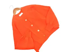 OPAQUE CLIP オペークドットクリップ Vネック カーディガン sizeS/オレンジ ■◇ レディースのサムネイル
