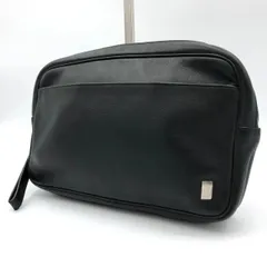 ダンヒル dunhill セカンドバッグ クラッチバッグ レザー ブラック 黒