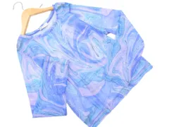 新品 DURAS デュラス 総柄 シアー カットソー sizeM/青 ■◇ レディースのサムネイル
