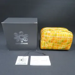 8643☆コッコフィオーレ(COCCO FIORE)■ポーチ■黄色(イエロー)■送料込みのサムネイル