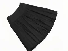 LANVIN ランバン シルク混 プリーツ スカート size38/黒 ■■ レディースのサムネイル