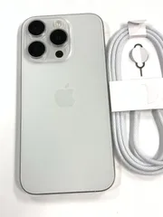 新品同様 電池88%SIMフリー iPhone15 Pro 128GB ホワイトチタニウム