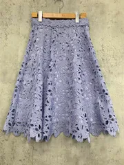 美品 PROPORTION BODY DRESSING プロポーションボディドレッシング リボンケミカルフレアー スカート size2Ｓ /ブルー系 ■◇ レディース