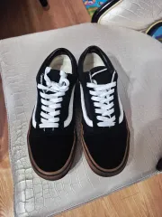 VANS オールドスクール ブラック ガムソール スニーカー