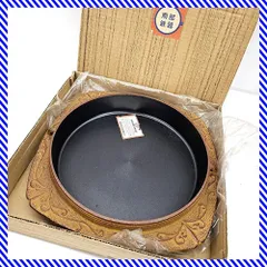 未使用保管品 南部鉄器 すき焼き鍋 27cm / 22.5cm 鋳物 鋳鉄 つる無し レトロのサムネイル