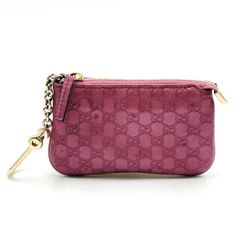☆GUCCI シマ コインケース キーリング レザー チェーン - メルカリ