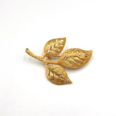 ChristianDior ディオール ブローチ リーフ ゴールド アクセサリー