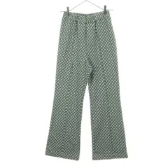 美品 Ray Beams レイビームス 総柄 フレアパンツ 0 グレー レディース 古着