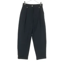 美品 PLST プラステ ロールアップ テーパードパンツ S ブラック レディース 古着