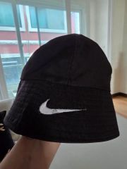 美品 00s 白タグ Nikeナイキ ブラック 黒 ベロア バケットハット 