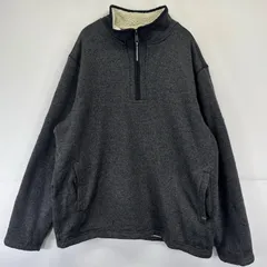 古着 オービス ORVIS フリース ニット プルオーバー ハーフジップ トレーナー L  グレー系 メンズのサムネイル