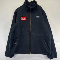 古着 エルエルビーン L.L.Bean ジャケット フルジップ ワンポイントロゴ ワッペン 中綿 大きいサイズ XL  ブラック系 メンズ
