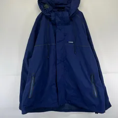 古着 ランズエンド Lands' End ジャケット フルジップ フード マウンテンパーカー 大きいサイズ 2XL  ネイビー系 メンズのサムネイル