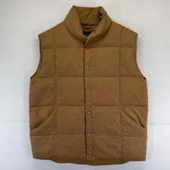 古着 ランズエンド Lands' End ベスト ダウンベスト グースダウン 大きいサイズ XL  ベージュ系 無地 メンズのサムネイル