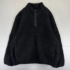 古着 ランズエンド Lands' End トレーナー ボア プルオーバー  スナップボタン 大きいサイズ 2XL  ブラック系 メンズのサムネイル