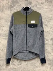 KE381 カフェドシクリステ CAFE DU CYCLISTE Alphosine Man 長袖 サイクルジャケット グレー XS フリース生地のサムネイル