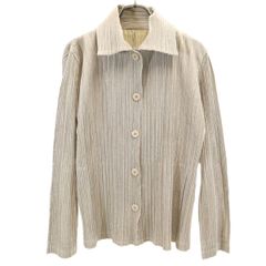 PLEATS PLEASE シャツ スタンドカラー サイズ3 - メルカリ