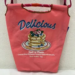 2842　BALL&CHAIN　ボールアンドチェーン　 ショルダーバッグ　DELICIOUS　パンケーキ　 刺繍　ピンク系　ナイロン　軽量　スモールサイズ　 レディースのサムネイル
