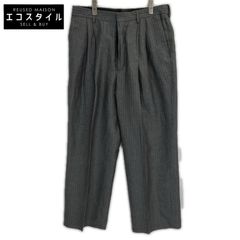 ☆25SS Dries Van Noten グレー リネン ストレートパンツ - メルカリ