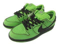 나이키 에스비 NIKE SB DUNK LOW x THE POWERPUFF GIRLS FZ8319 300 덩크 로우 파워 퍼프 걸즈 26.5 cm황록 스니커 슈즈 신발 ☆AA