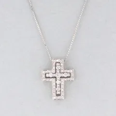 Damiani ダミアーニ ベルエポック クロス XS ダイヤモンドネックレス 750WG ネックレス メンズ K18ホワイトゴールド ホワイトゴールド 中古のサムネイル