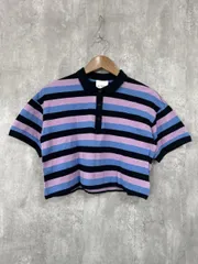 Ray BEAMS レイビームス ボーダー ショート丈 ポロシャツ マルチカラー  ■◆ レディースのサムネイル