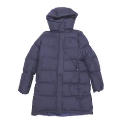 NA23101 ラコステ ダウンジャケット フード付き ミドル丈 ダウンコート BF275EL ネイビー系 #38 レディース LACOSTE 中古のサムネイル