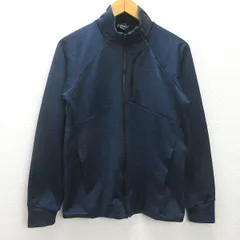 g■オークリー/ OAKLEY トラックジャケット/ジャージ【M】紺/men's/81【中古】■