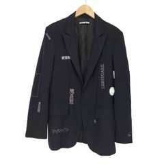 美品 コムデギャルソンオムドゥ テーラドジャケット アルファベット 