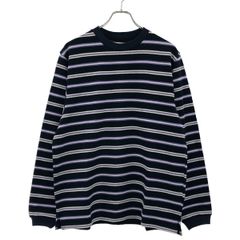 新品】searoomlynn♡ LogoマルチボーダールーズロンT ネイビー - メルカリ