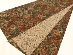 半幅帯 着物屋くるり 江戸紅型染め 正絹 紬 リバーシブル - メルカリ