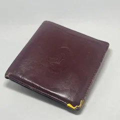 【Cartier】カルティエ マストライン レザー 二つ折り財布 レディース ボルドー 廃盤