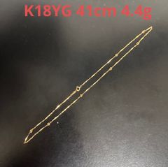 K18YG切子チェーンネックレス41cm 4.4g 造幣局刻印 地金 資産 - メルカリ