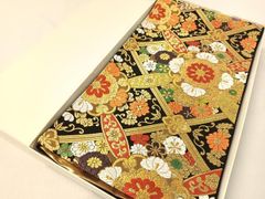 帯8346 ○銀座きしや扱い 川島織物謹製 高級 正絹 六通 袋帯 華文 花文
