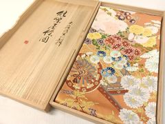 kimonoarisa◇厳選○未仕立て○三寶螺鈿○永井白鷗作○袋帯○494