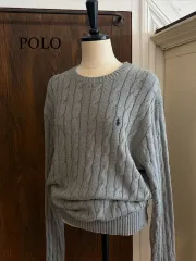 ラルフローレン 正規品 グレー ケーブル ニット