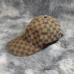 GUCCI GGパターンキャップ ベージュ/ネイビー - メルカリ