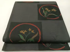 平和屋着物●名門木屋太　今河織物　六通柄袋帯　草花丸文　正絹　逸品　未使用　CABG1687vpのサムネイル