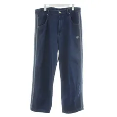アディダスオリジナルス adidas originals デニム ファイヤーバードパンツ ワイドパンツ ロゴ 38 水色 ライトブルー JC6234 /AN29のサムネイル
