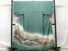 平和屋着物■豪華色留袖　祥永の世界　蝋彩染　作家物　手描き　風景文　正絹　逸品　CAAU3996xiのサムネイル