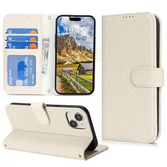 【新品】 DEYHU 対応 いphone13mini ケース 手帳型 カード収納 スタンド機能 iphone 13 mini ケース 本革 大容量 財布型 耐衝撃 iphone13mini ケース 手帳型 アイフォン13 mini レザー カバー ミルクホワイ