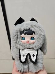 ぬい服 ♡ 16cm ♡ 着ぐるみ 【0504】 白×アッシュグレー - メルカリ