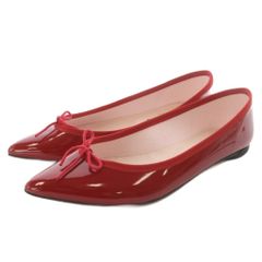 Repetto Brigitte Ballet Flats, Pointed Toe, Size 38.5, Red