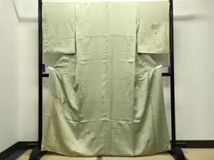 平和屋着物■訪問着　駒刺繍　枝垂れ桜文　暈し染め　金彩　正絹　逸品　CABG4260gh