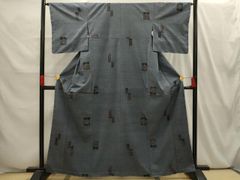 平和屋着物○訪問着 友禅 作家物 枝花文 ロング丈 正絹 逸品 未使用