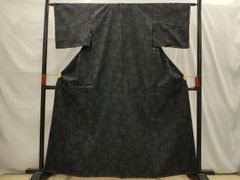 平和屋着物○訪問着 友禅 作家物 枝花文 ロング丈 正絹 逸品 未使用