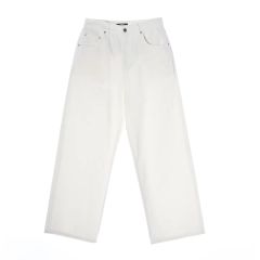SILK NEP DENIM PANTS WHITE cornier - メルカリ