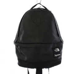 シュプリーム SUPREME × ザノースフェイス THE NORTH FACE 17AW Leather Daypack リュックサック デイバック バックパック レザー 黒 NF0A3G73 /BM